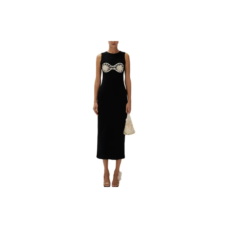 Magda Butrym Crochet detailed Cotton Maxi Dress-2