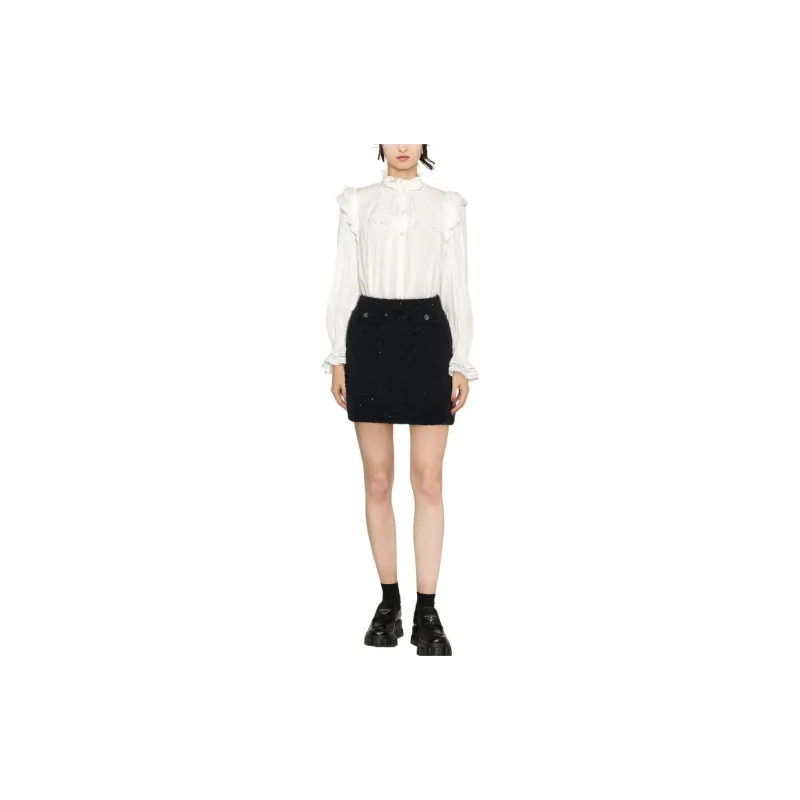 Sandro Casual Short Skirts Women's Black-1
