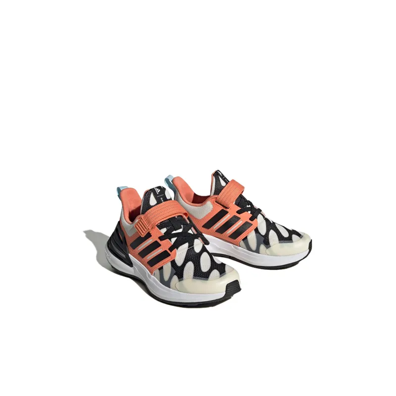 Adidas Rapida Sport Marimekko Anti-Slip Wear-Resistant Low-Top Kids' Running Shoes Orange Black White Kids'-2