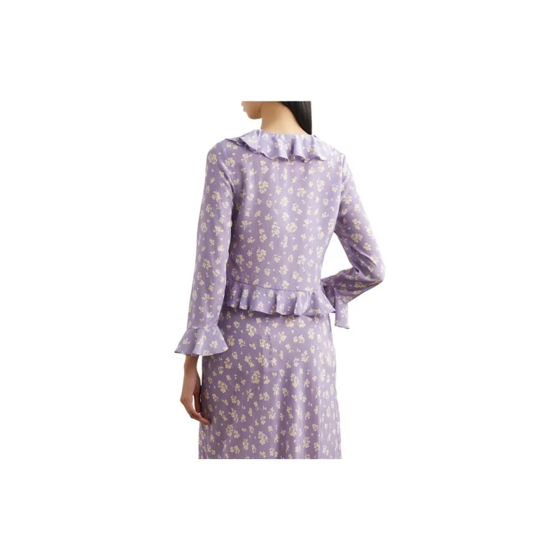 Rixo Shirts Women's Purple-1