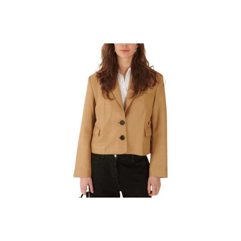 Saks Potts Business Suits Coats Women's Beige-2