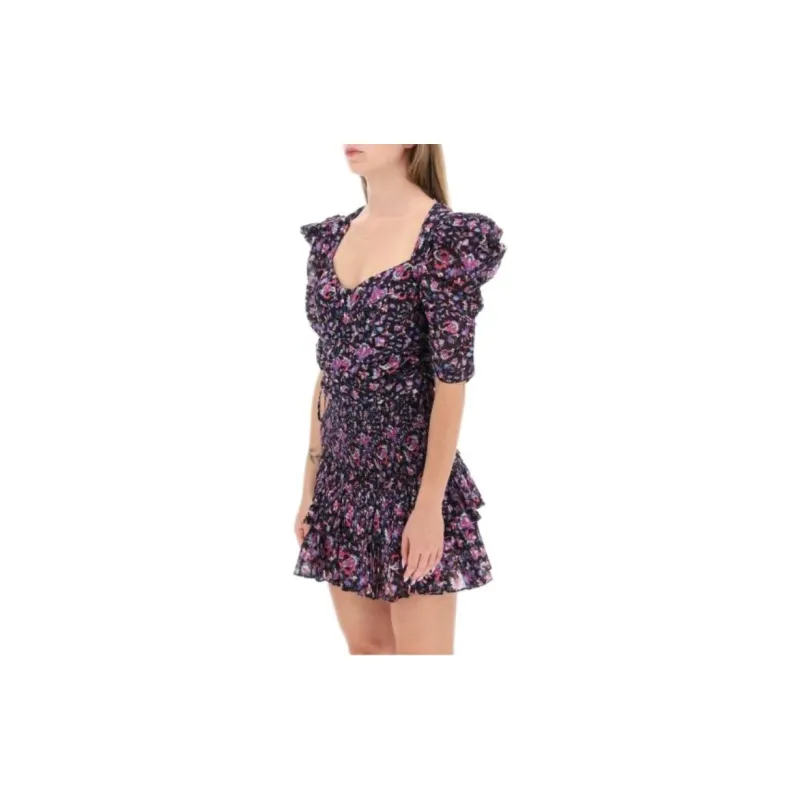 ISABEL MARANT Floral Printed Cropped Top-4