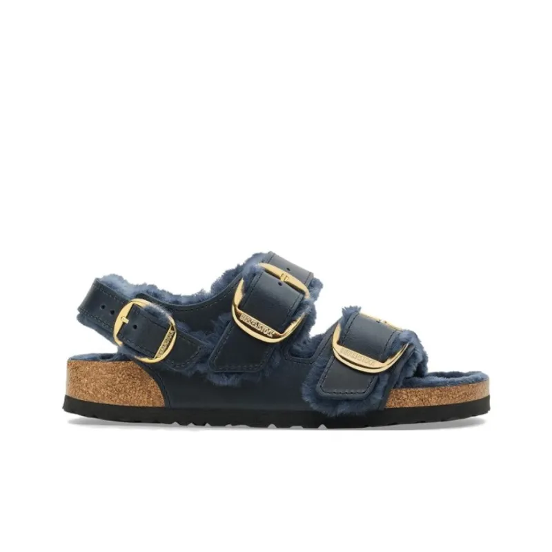 Birkenstock Strap Sandals Flat Women's Blue-1
