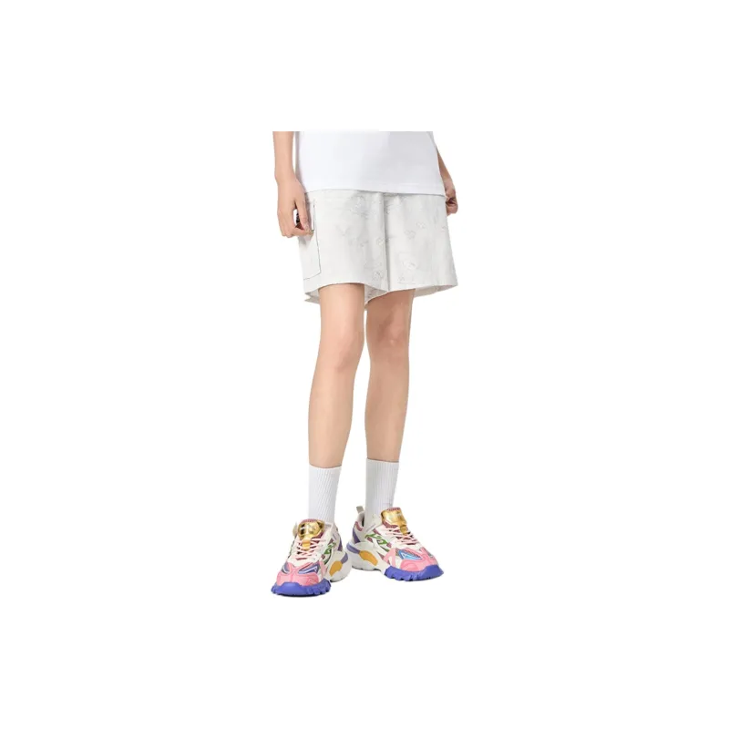 Fun x SHINUBI LIANMINGKUAN Casual Shorts Women's White-3