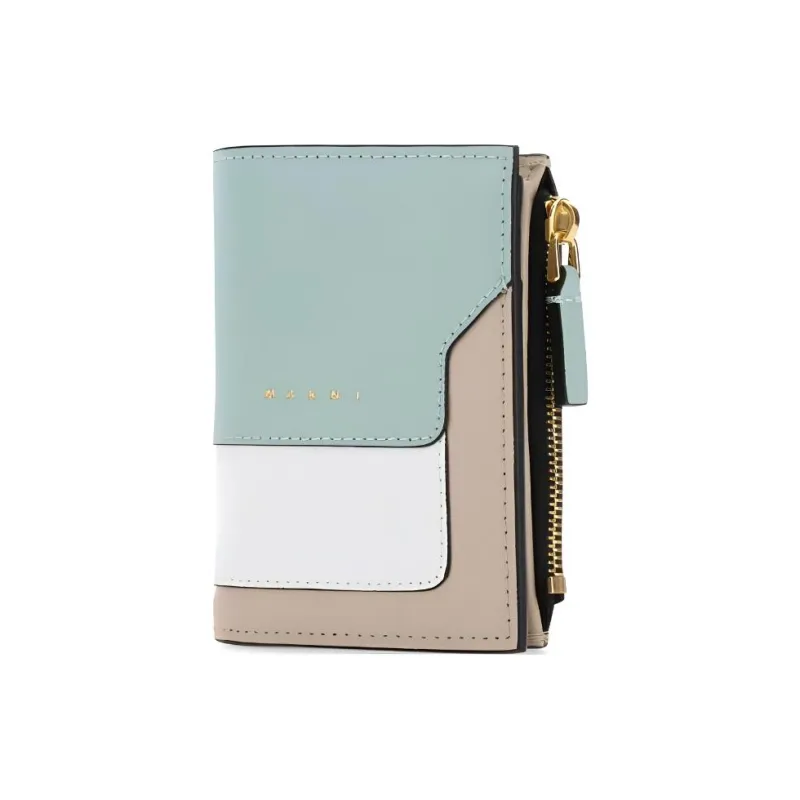 MARNI Logo Detailed Panelled Zipped Wallet-1