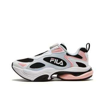 FILA KIDS POP ART I3 Non slip Lightweight Low Top Vintage Running Shoes Black Fresh Powder Teenagers