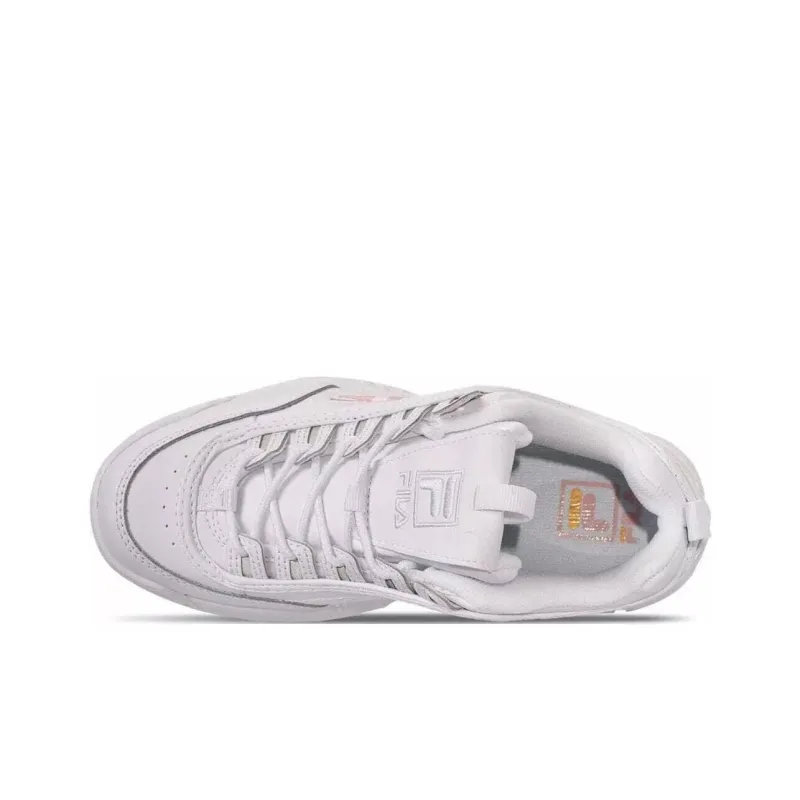 FILA Women's Disruptor 2 Script 'White Chalk Pink'-2