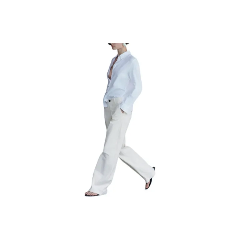 ZARA Shirt Women's Frosted White-4