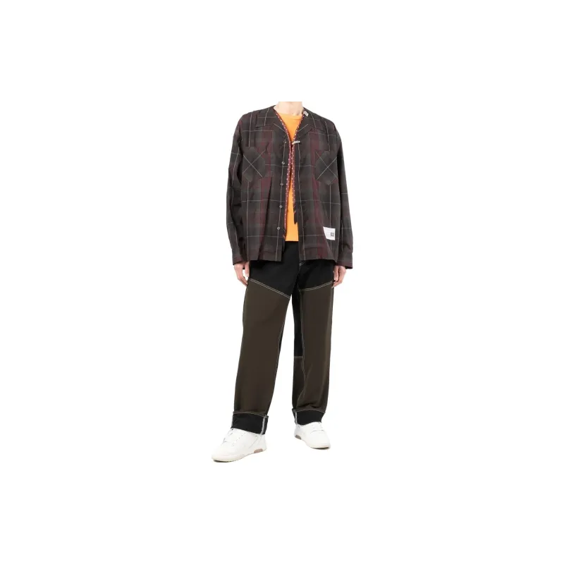 Maison Mihara Yasuhiro Shirts Men Dark Red-1