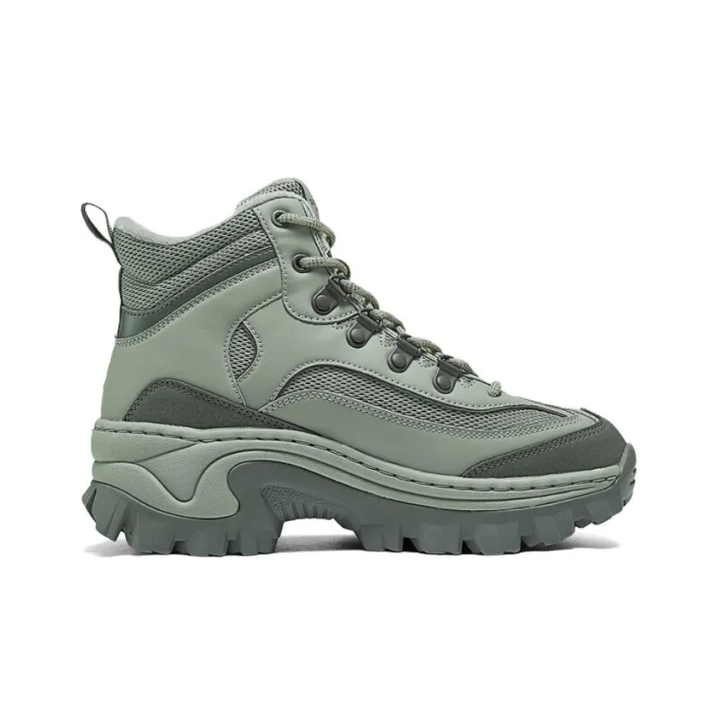 Skechers DIGHTON Durable Breathable High Top Casual Shoes Women's Olive Green-1