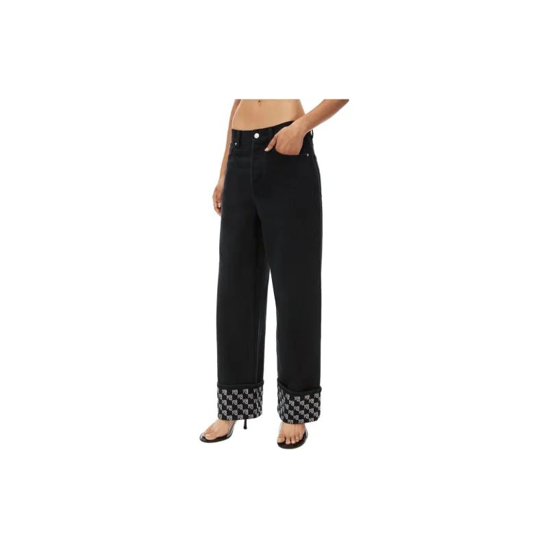 Alexander Wang Monogram Detailed Jeans-3