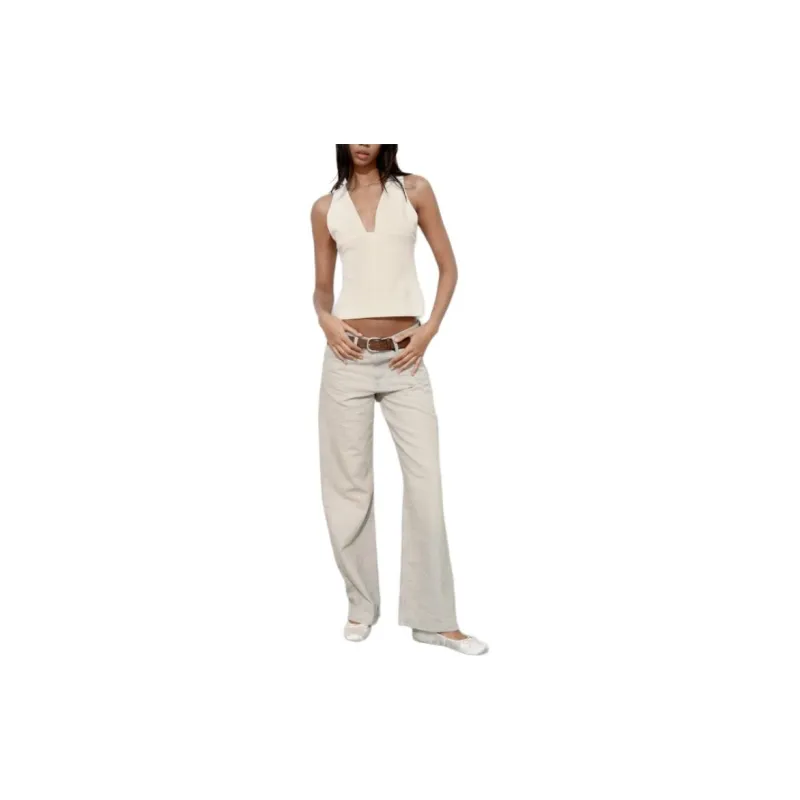 ZARA Tank Top Women's Frosted White-2