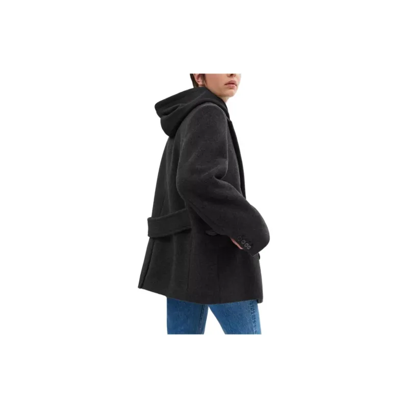 COACH Coat Women's Charcoal Gray-1