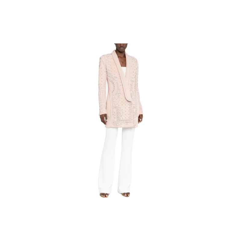BALMAIN Embellished Shawl Lapel Blazer-1