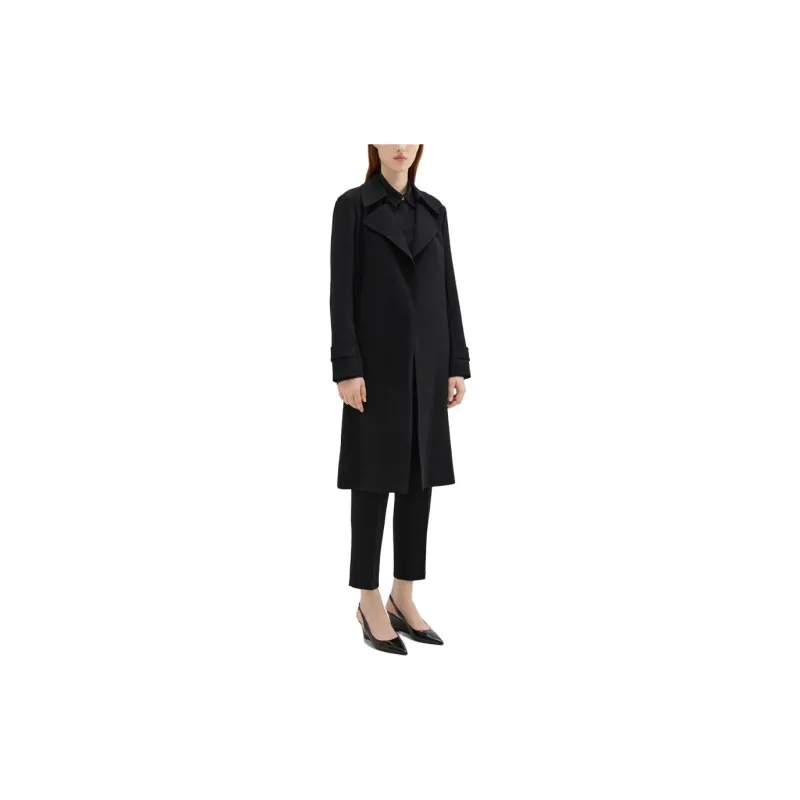 THEORY Trench Coat Women's Black-2