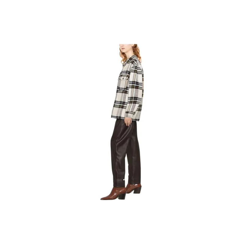 ISABEL MARANT ETOILE Every Checked Padded Jacket-3