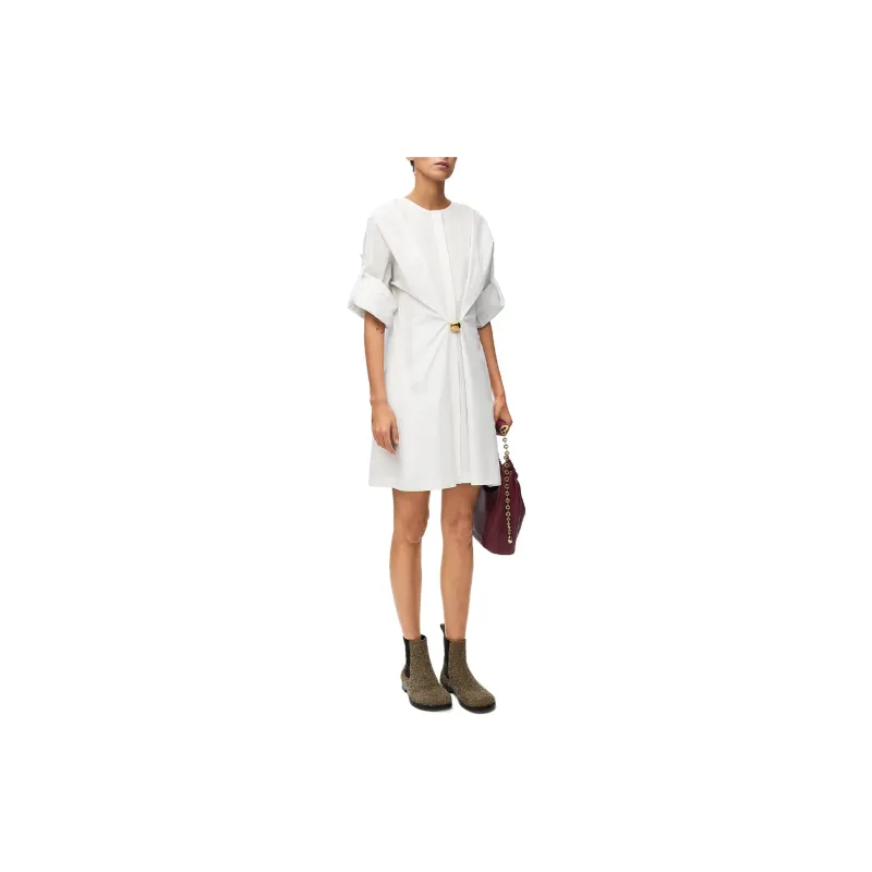 LOEWE Pebble Dress 'Optic White'-1