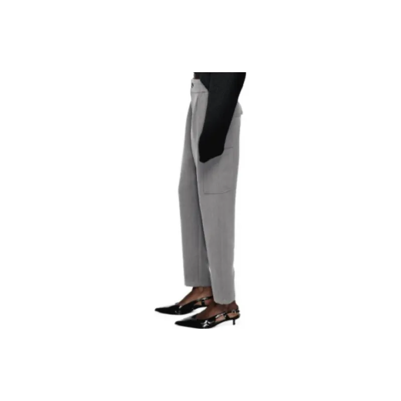 ZARA Cargo Pants Women's Zebra Print Gray-4