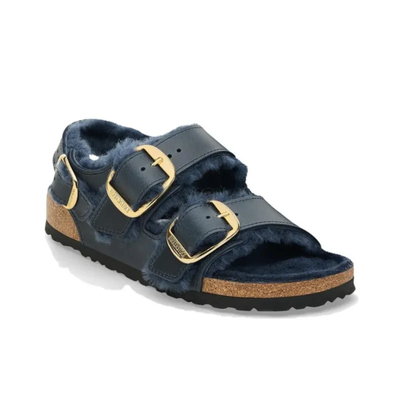 Birkenstock Strap Sandals Flat Women's Blue-2