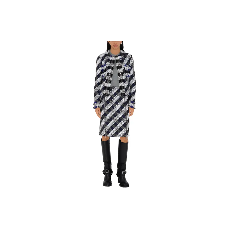 Burberry Cropped Tweed Jacket-1