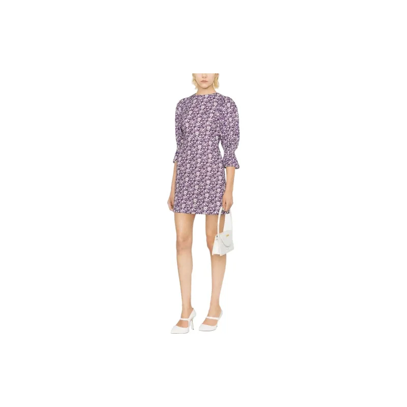 Maje Long-Sleeved Dresses Women's Purple-1