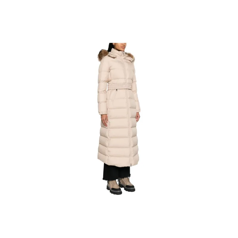 Moncler FUDSON LONG COAT W FAUX FUR HOOD-3