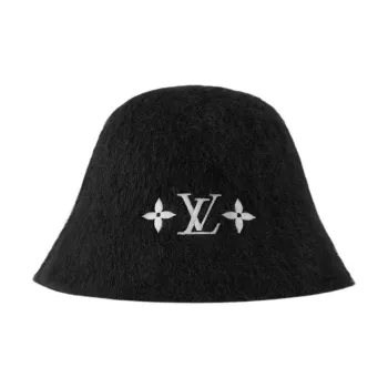 LOUIS VUITTON Polyamide Bucket Hats Women's Black