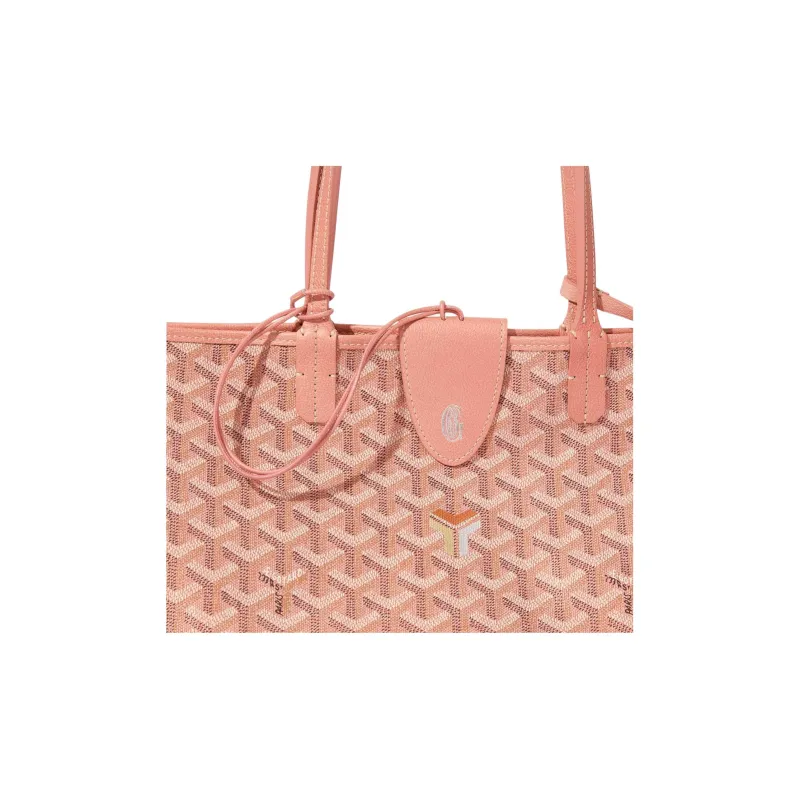 GOYARD Saint Louis Canvas With Leather Canvas Bag, Tote Bag, Shopping Bag, Handbag Trumpets Unisex Pearl Pink-2