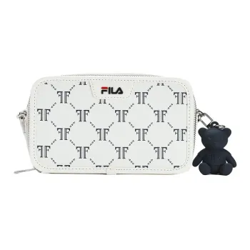 FILA Polyvinyl Chloride Crossbody Bag, Shoulder Bag Regular Women's Ice Cream White