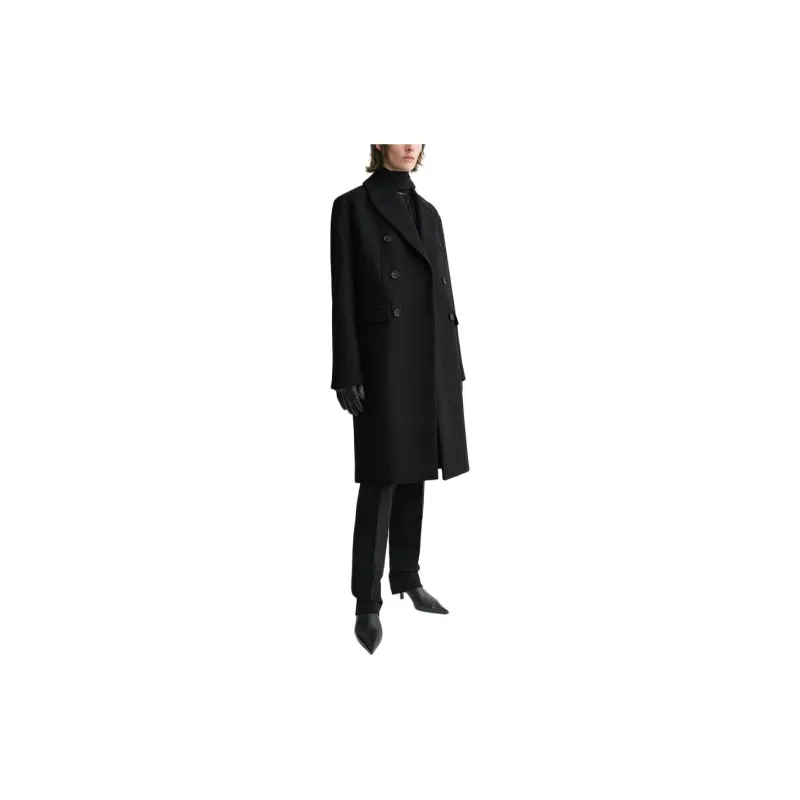 TOTEME Broad Double Breasted Midi Coat-2