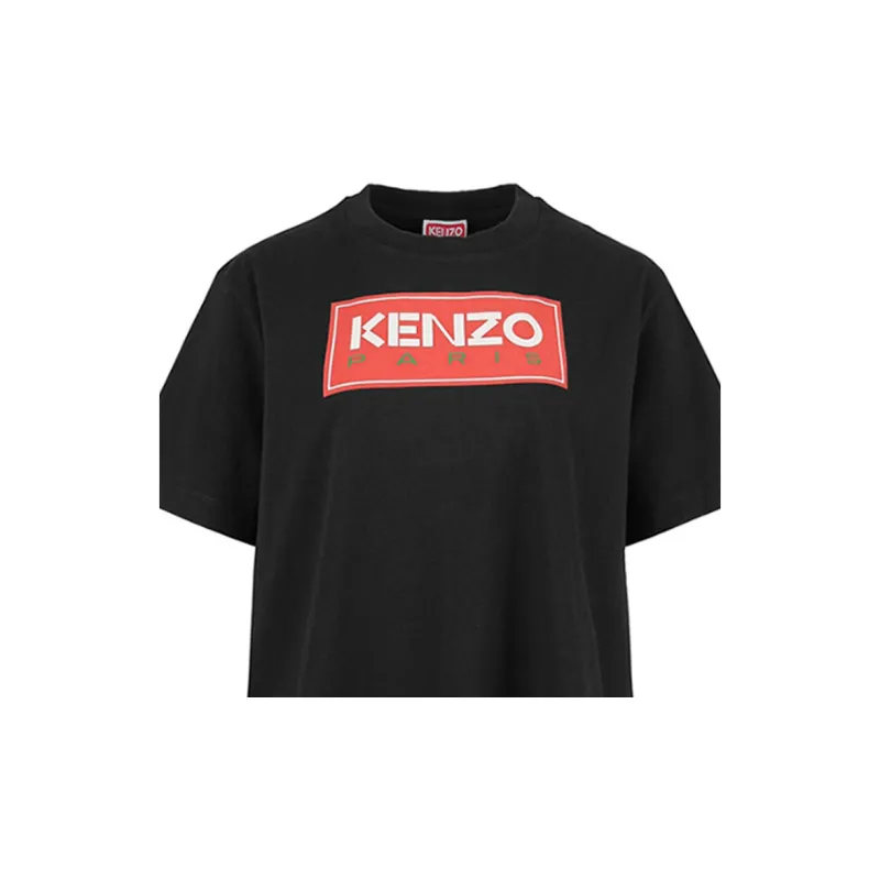 KENZO Logo Printed Crewneck T Shirt-4