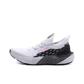 Under Armour HOVR Phantom 3 SE Anti Slip Wear Resistant Low Top Running Shoes Black White Teenagers