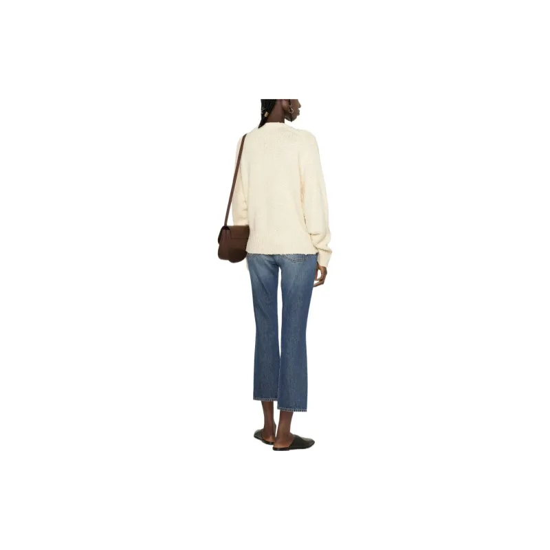 TOTEME V neck Textured Jumper-2