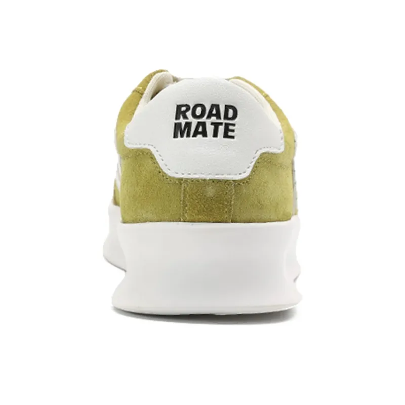 Road Mate Slip-Resistant Cushioning Wear-Resistant Lightweight Low-Top Skateboard Shoes Men's Grass Fruit Green-3