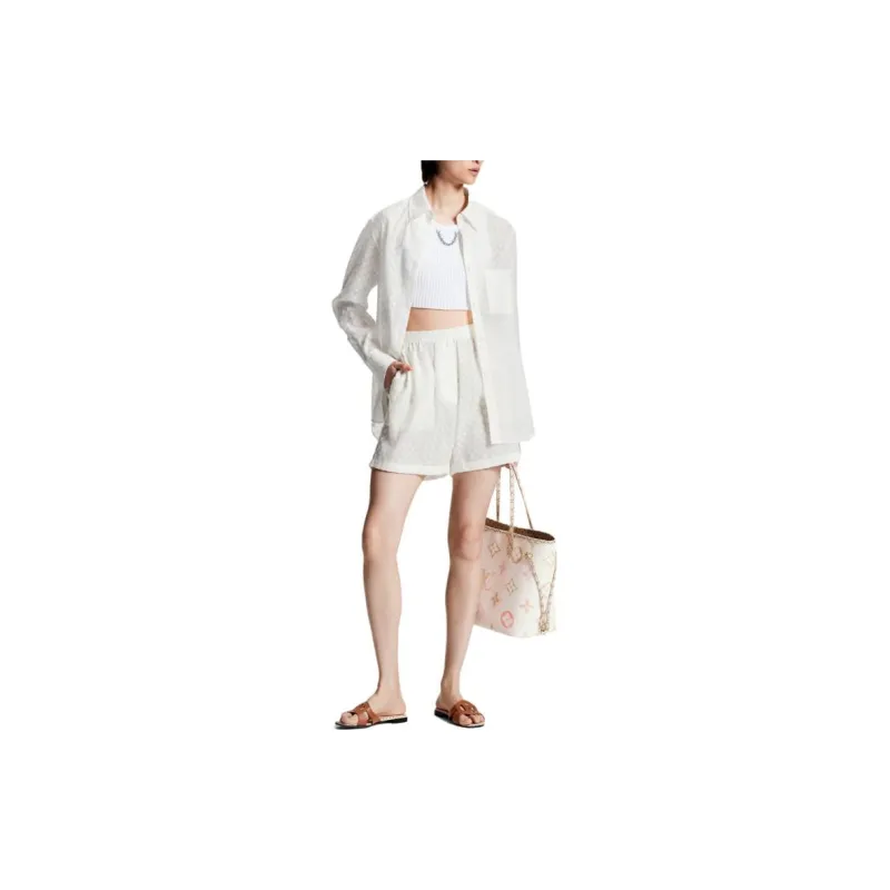 LOUIS VUITTON Monogram Fil Coupé Pajama Shorts-1