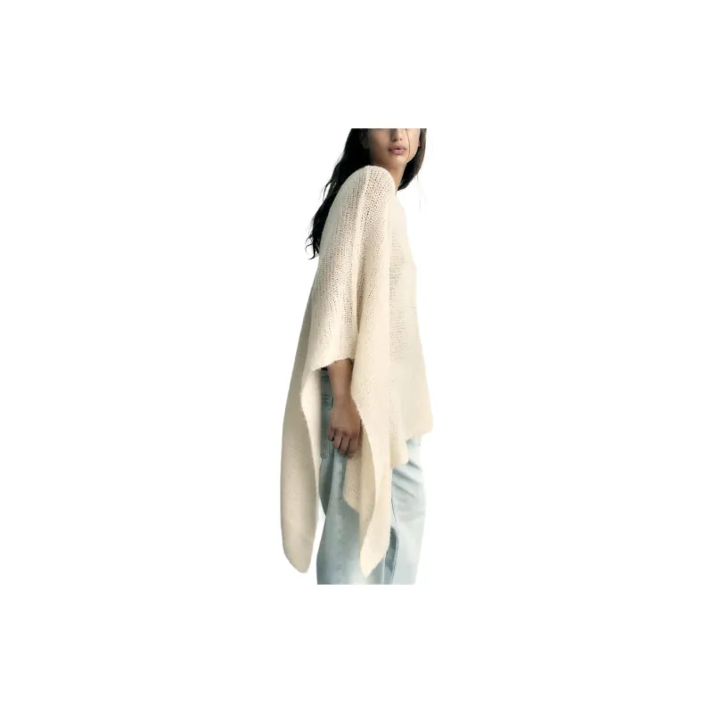 ZARA Cloaks Women's White-4