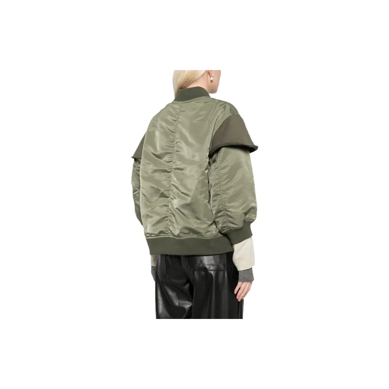 UNDERCOVER Layered Zip-up Bomber Jacket-2