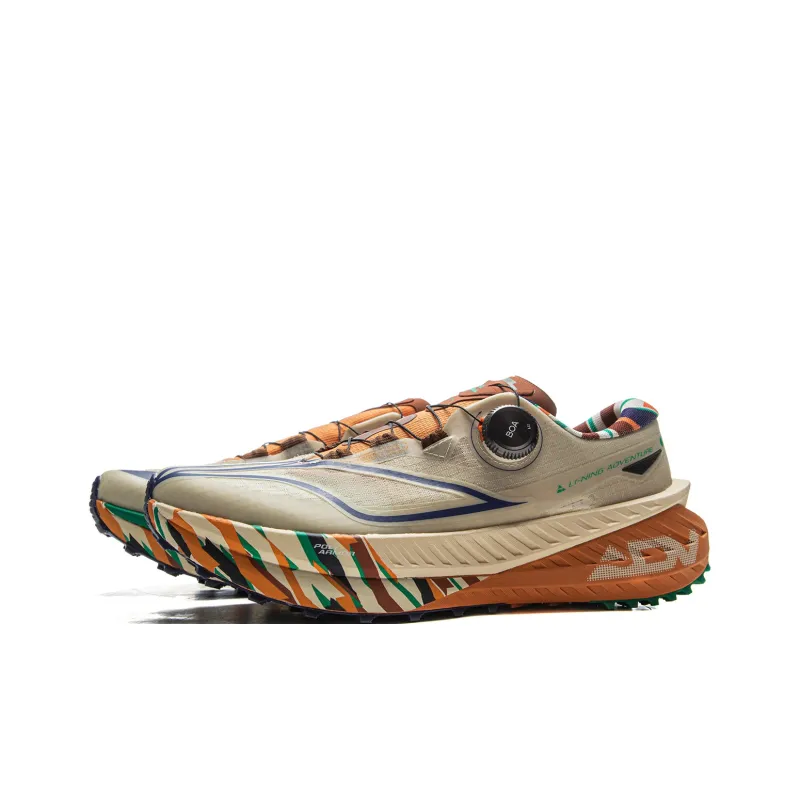 LINING Dulu PRO V2 Running Shoes Men Low Top Sand Gravel Gray-2