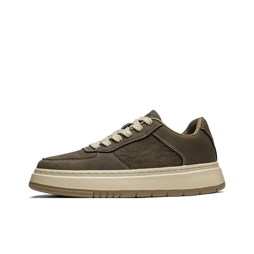GERTOP Anti Slip And Wear Resistant Lightweight Support Height Increasing Low Top Skateboard Shoes Men's