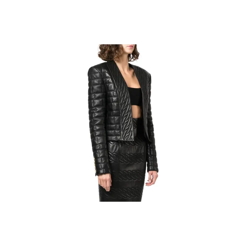 BALMAIN Jackets & Coats Women's Black-2