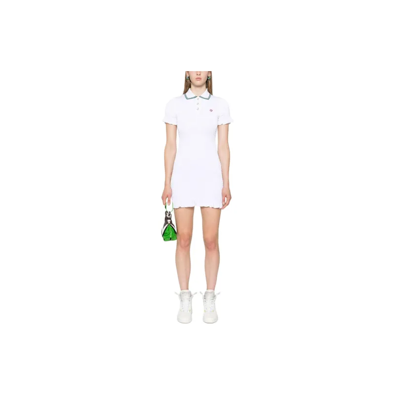 CASABLANCA Shirred Polo Minidress-2