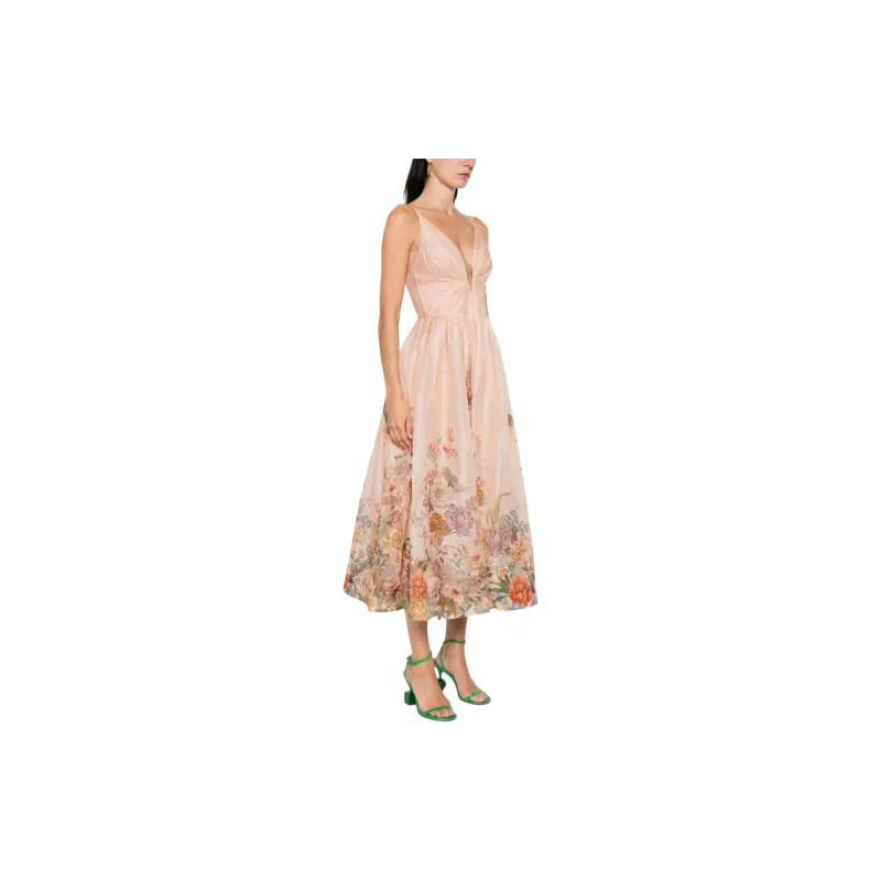 Zimmermann Pavilion V Neck Midi Dress-3