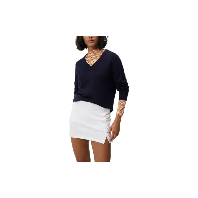 J.Lindeberg FW23 Amaya Knitted Sweater Women's Marine Blue-3