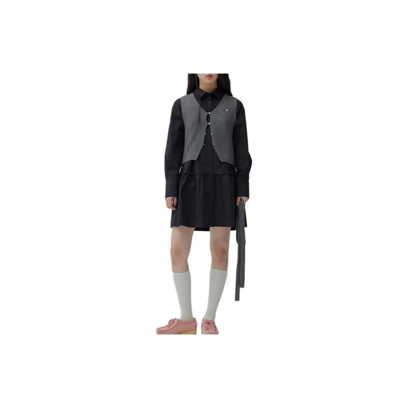 COVERNAT Long Sleeved Dress Women's Black-2