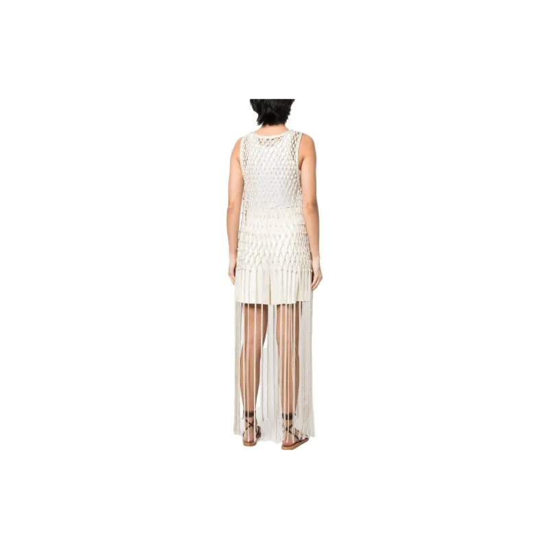 Forte Forte Sleeveless Dresses Women's White-2
