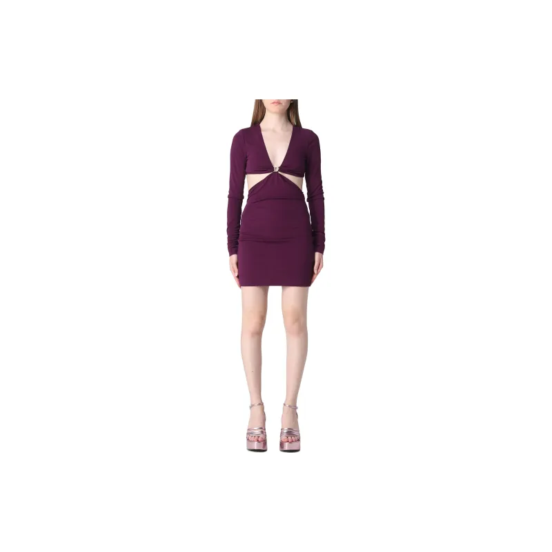 DSQUARED 2 Cut-Out Long-Sleeved Mini Dress-2