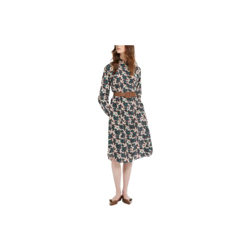 WEEKEND MaxMara FW22 Long Sleeved Dress Women's Multicolor-3