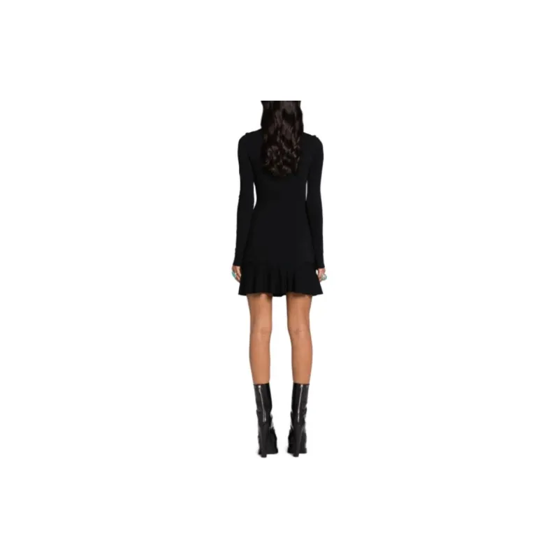 Roberto Cavalli Cut out Ruffled hem Mini Dress-2