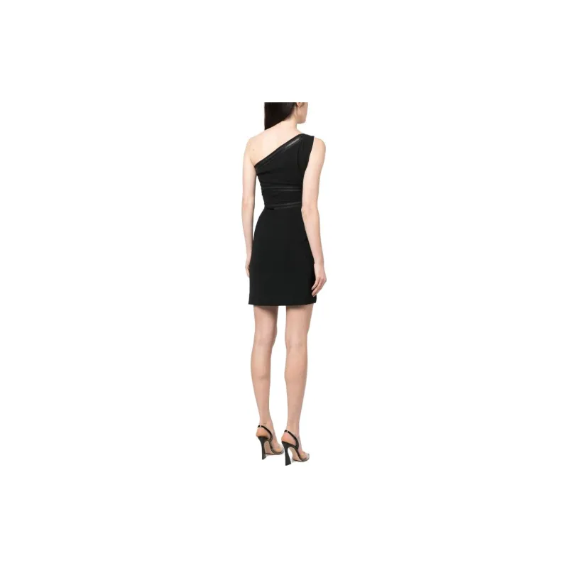 DSQUARED 2 One Shoulder Zip Detailed Sleeveless Mini Dress-3