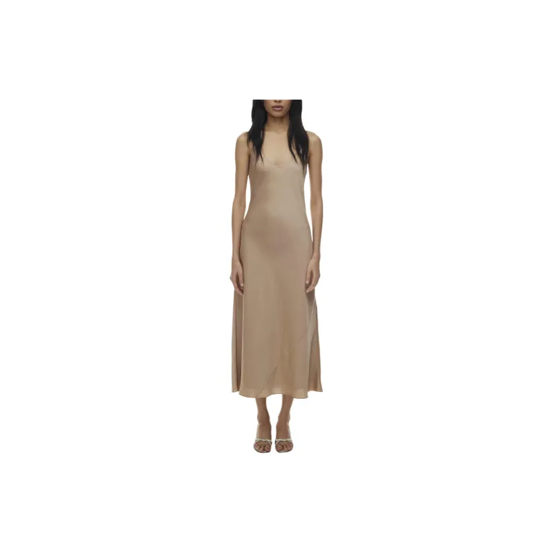 ARITZIA Wilfred New Only Slip Satin Maxi Dress Slip Dresses Women's Marmont-2
